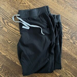 XL fig scrub pants black Zamora